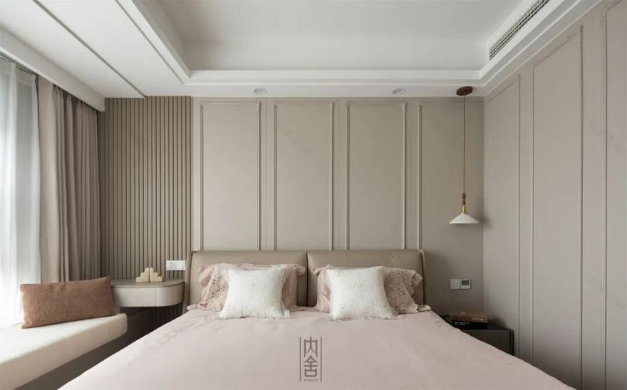 内舍软装丨235㎡下叠法式混搭风,赋予空间由线条、色彩、层次激发出的趣味碰撞!-35