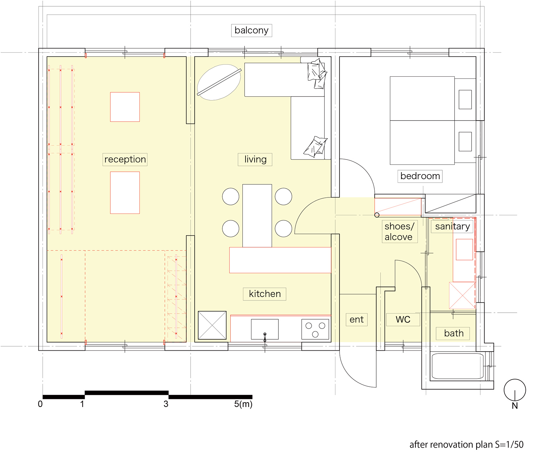 东山公寓改造丨日本丨nanometer architecture-35