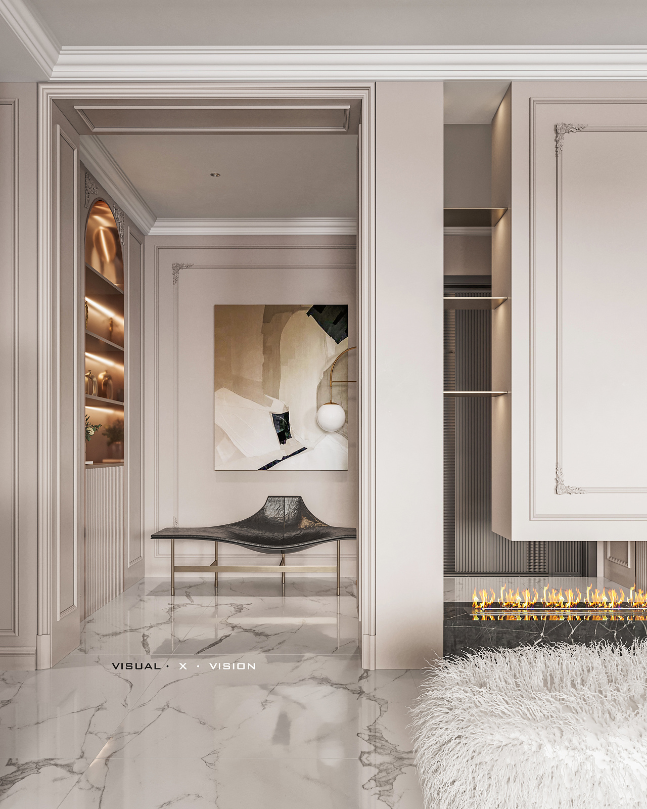 现代法式浪漫满屋丨法国巴黎丨知名设计师-9