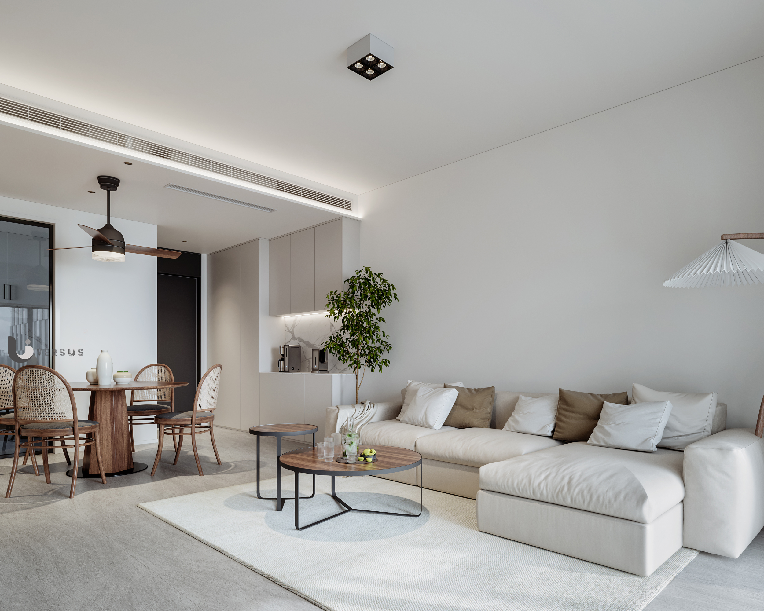 北欧风平层设计案例丨奶昔呀-10