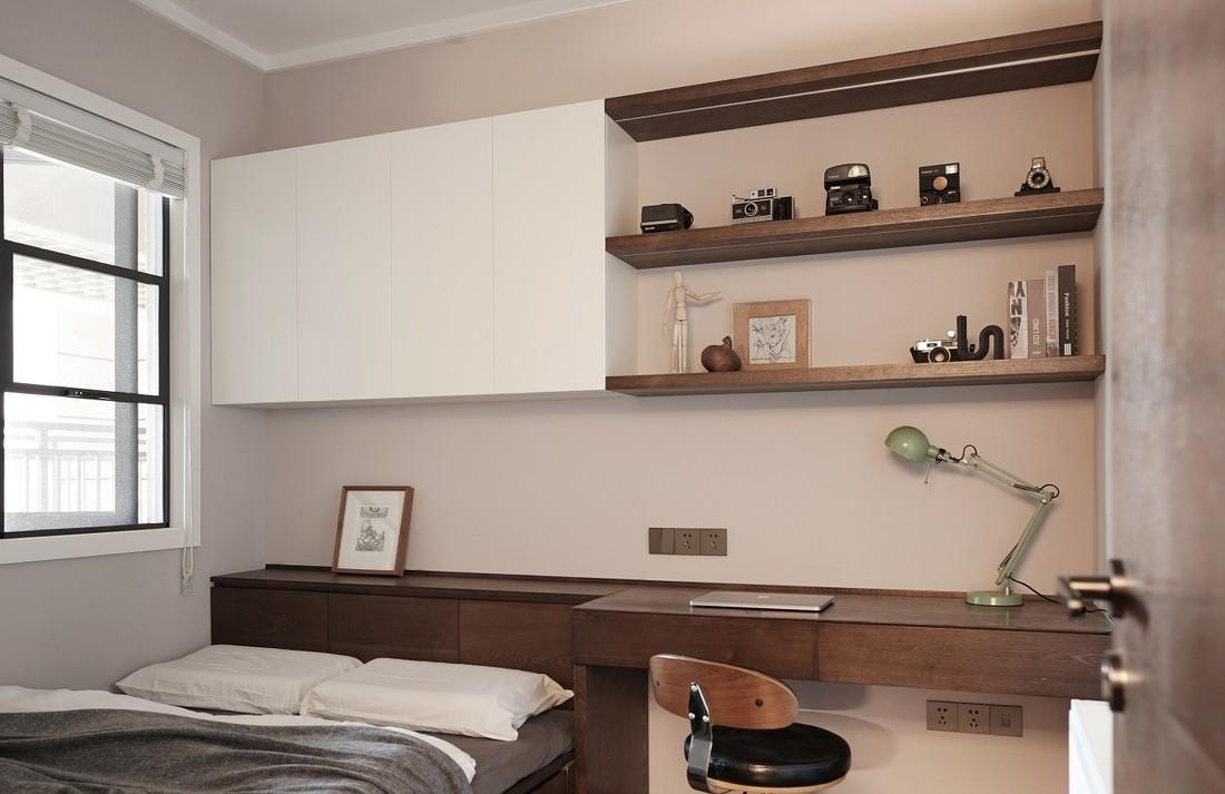 都市独居，孔雀蓝的静谧空间-17