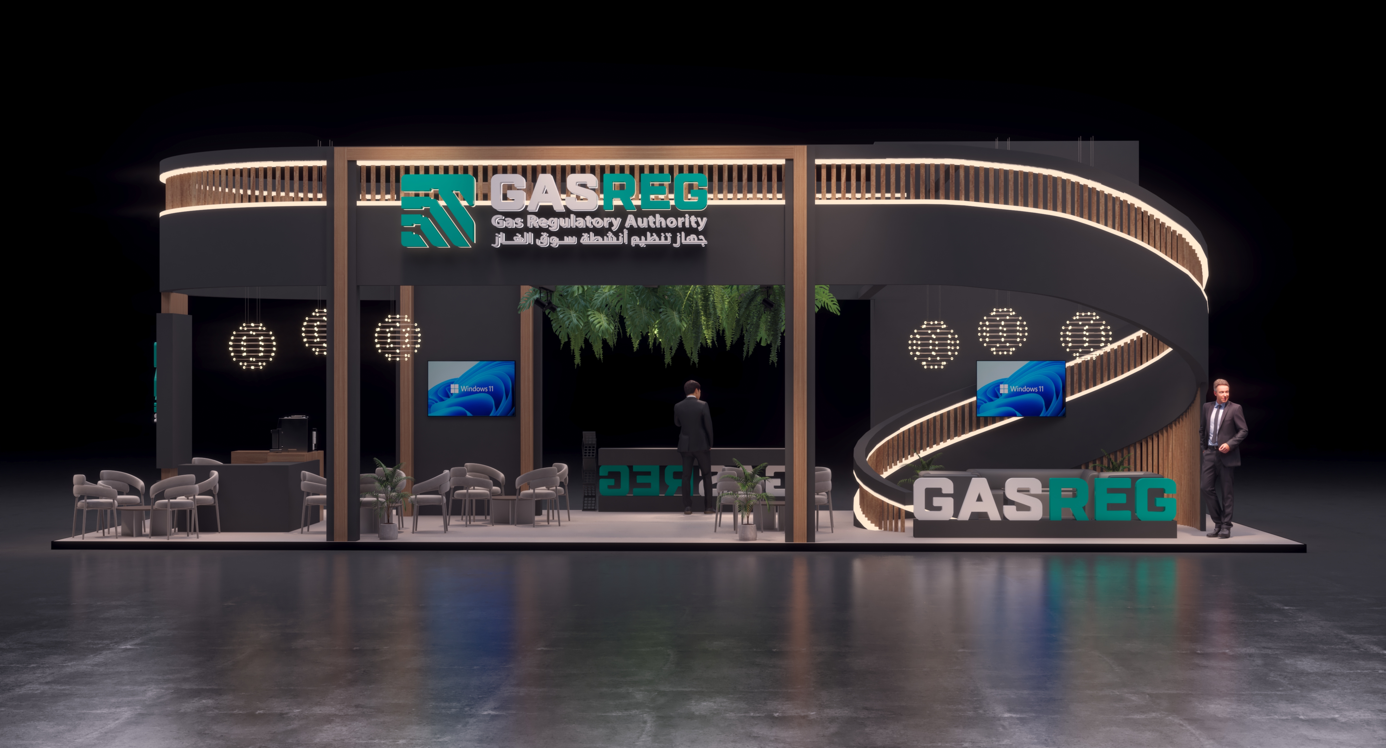 GasReg exhibition- stand- booth- design - event - 3D-0