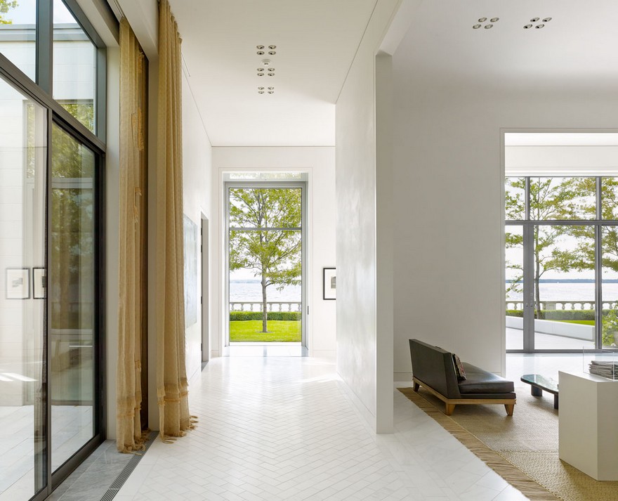 纽约湖畔现代别墅,艺术与自然完美融合-16