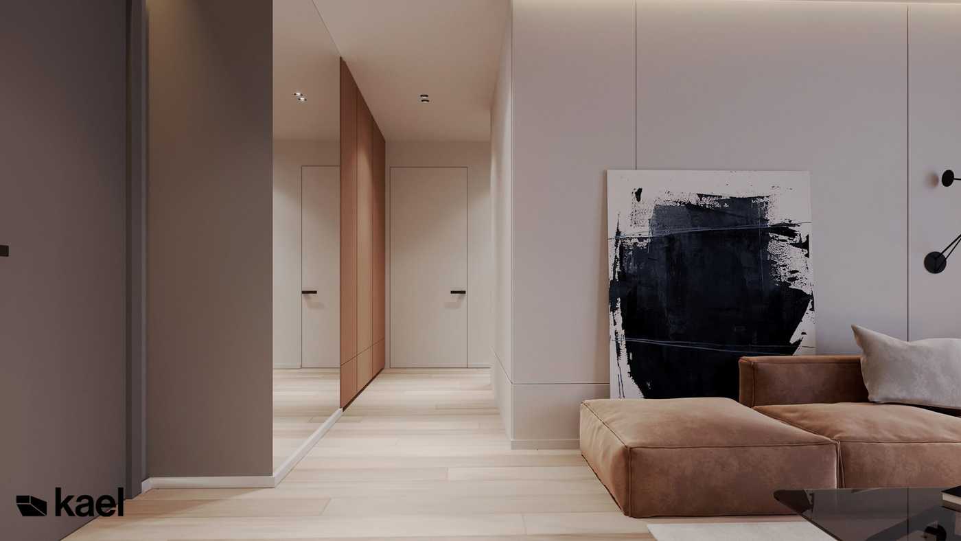 Проект 3к квартиры 90 м2 с вариантами планировки студии - Фото интерьеров-63