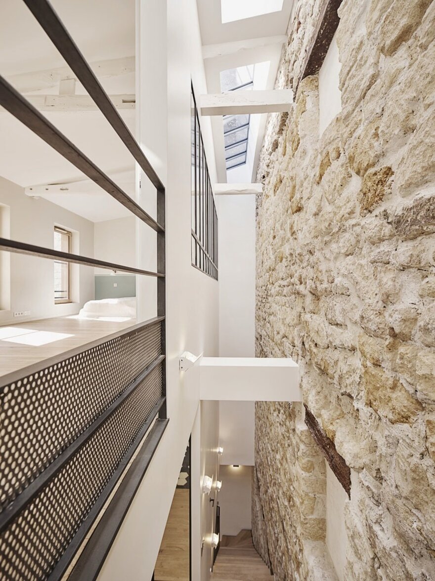 巴黎 10 区庭院旧宅变宜居家庭住宅-28