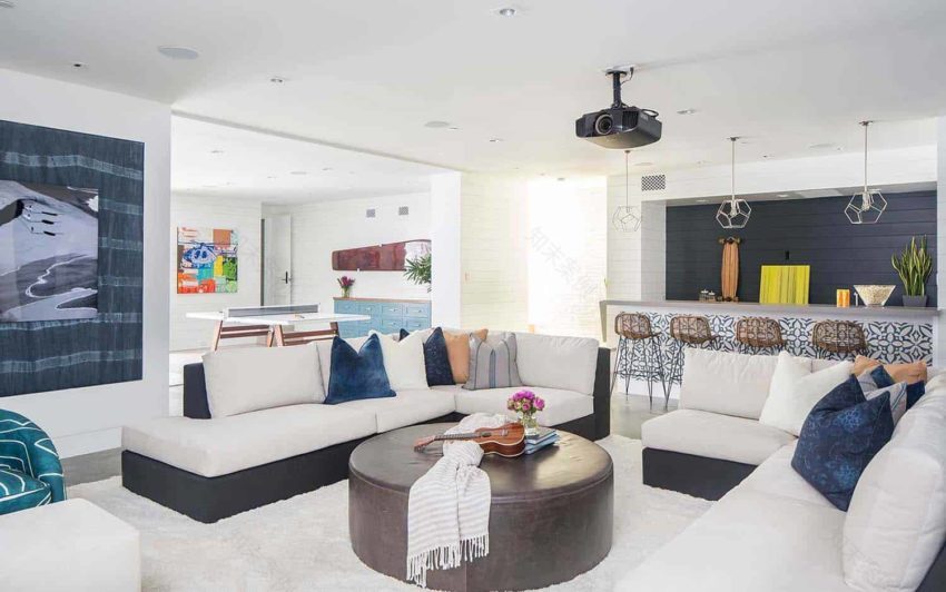 加州新港海滩现代别墅,打造完美阳光逃离-6