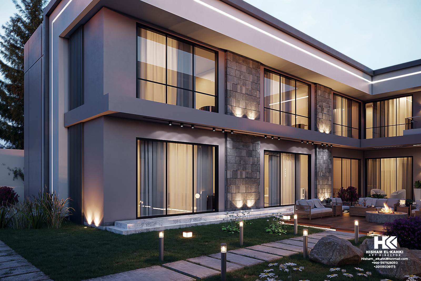 Modern Exterior Villa Design-6