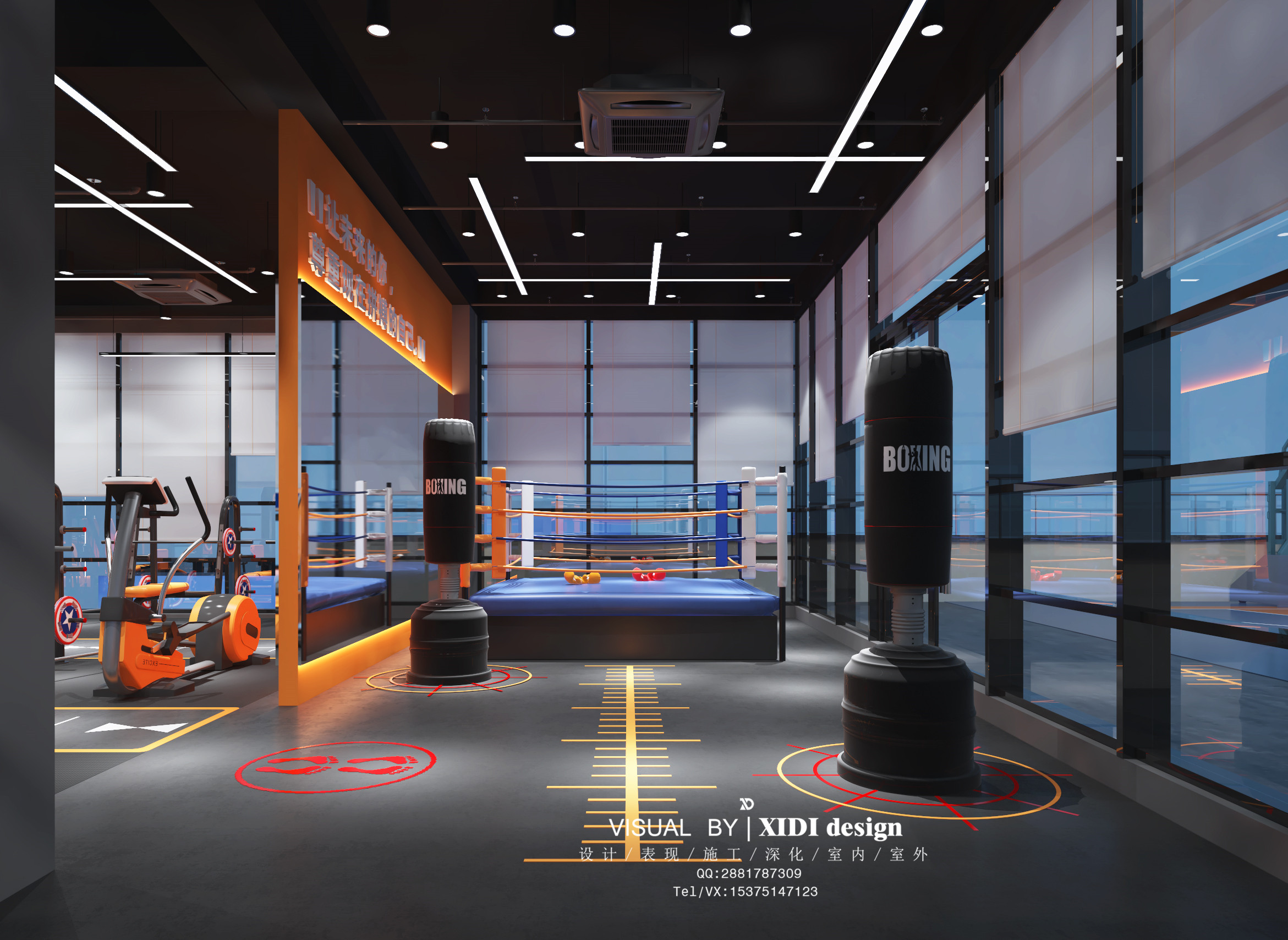 网红健身房设计，专业与潮流的完美结合-6