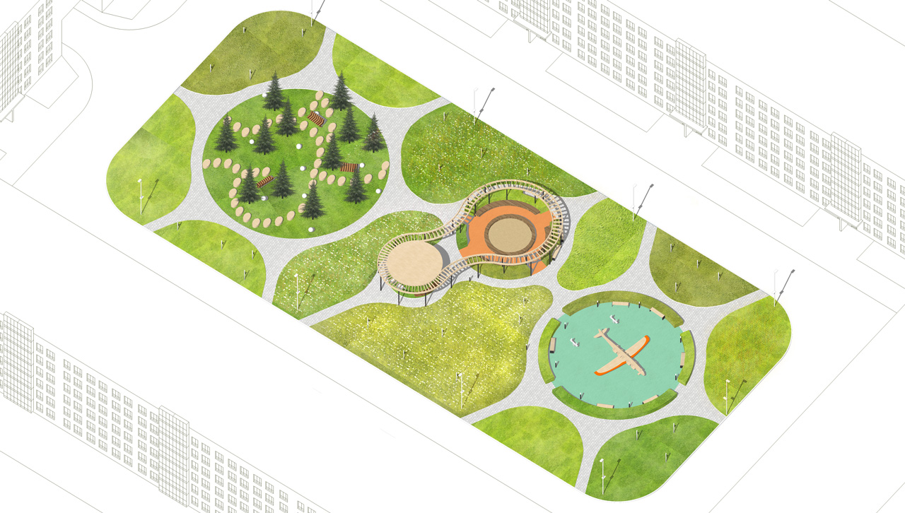 “Новомолоково” 第二阶段舒适级住宅综合体景观设计丨俄罗斯莫斯科丨Megabudka 建筑事务所-44