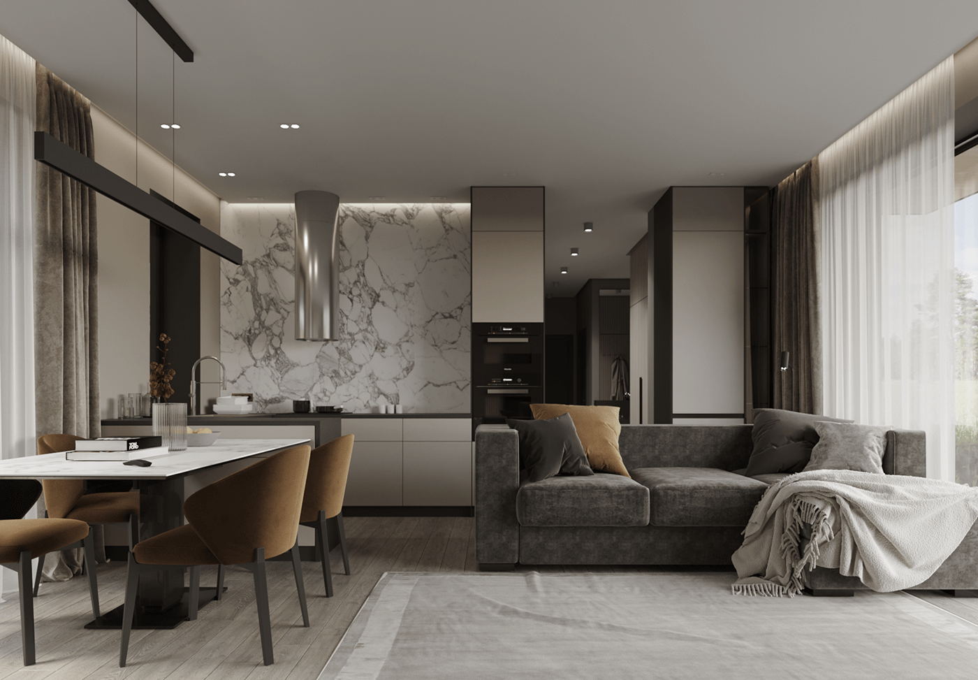 灰色系住宅设计 这样设计精致又优雅-3