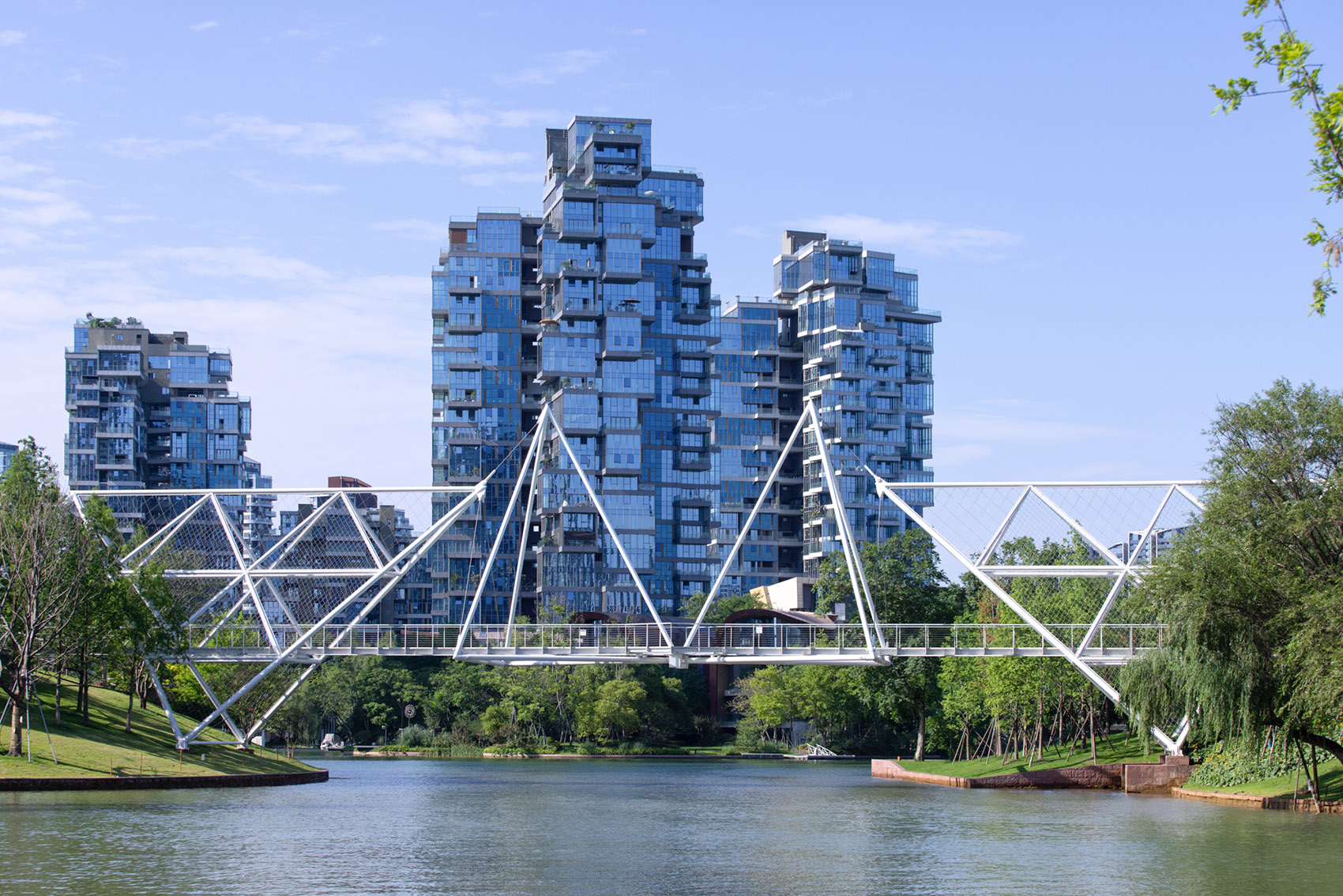 麓湖伊甸岛步行桥丨中国成都丨unarchitecte-13