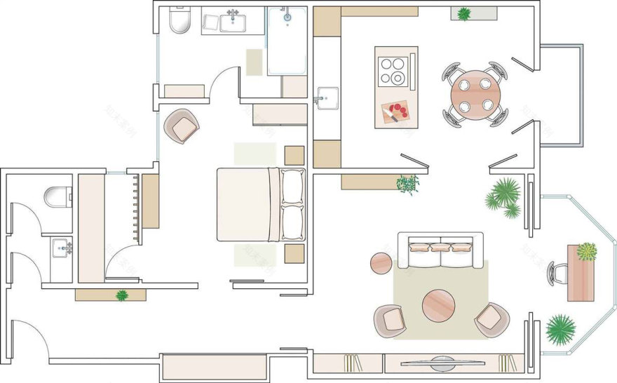 巴塞罗那 78 平米温馨现代经典住宅-11
