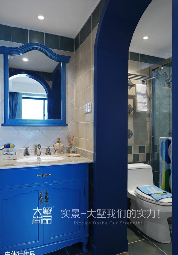 海心岛蓝白地中海风格家居设计-30