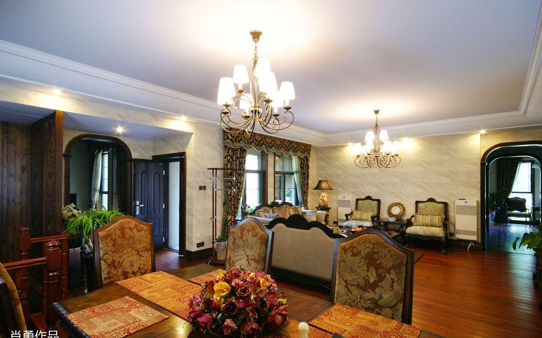 共合直向室内建筑丨别墅丨刮起美式风-3