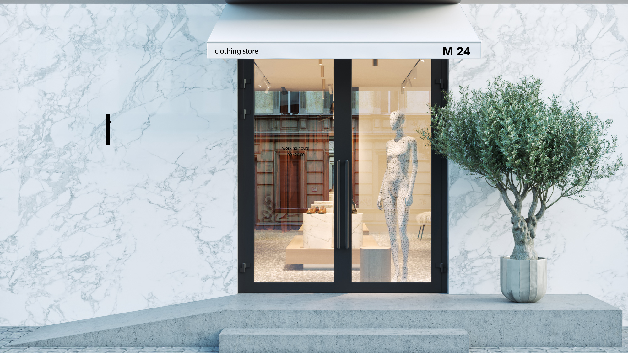 乌克兰 M24 时尚服装店,现代奢华空间-7