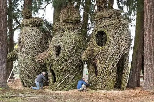 森林幻想家 | Patrick Dougherty 的树枝艺术-34