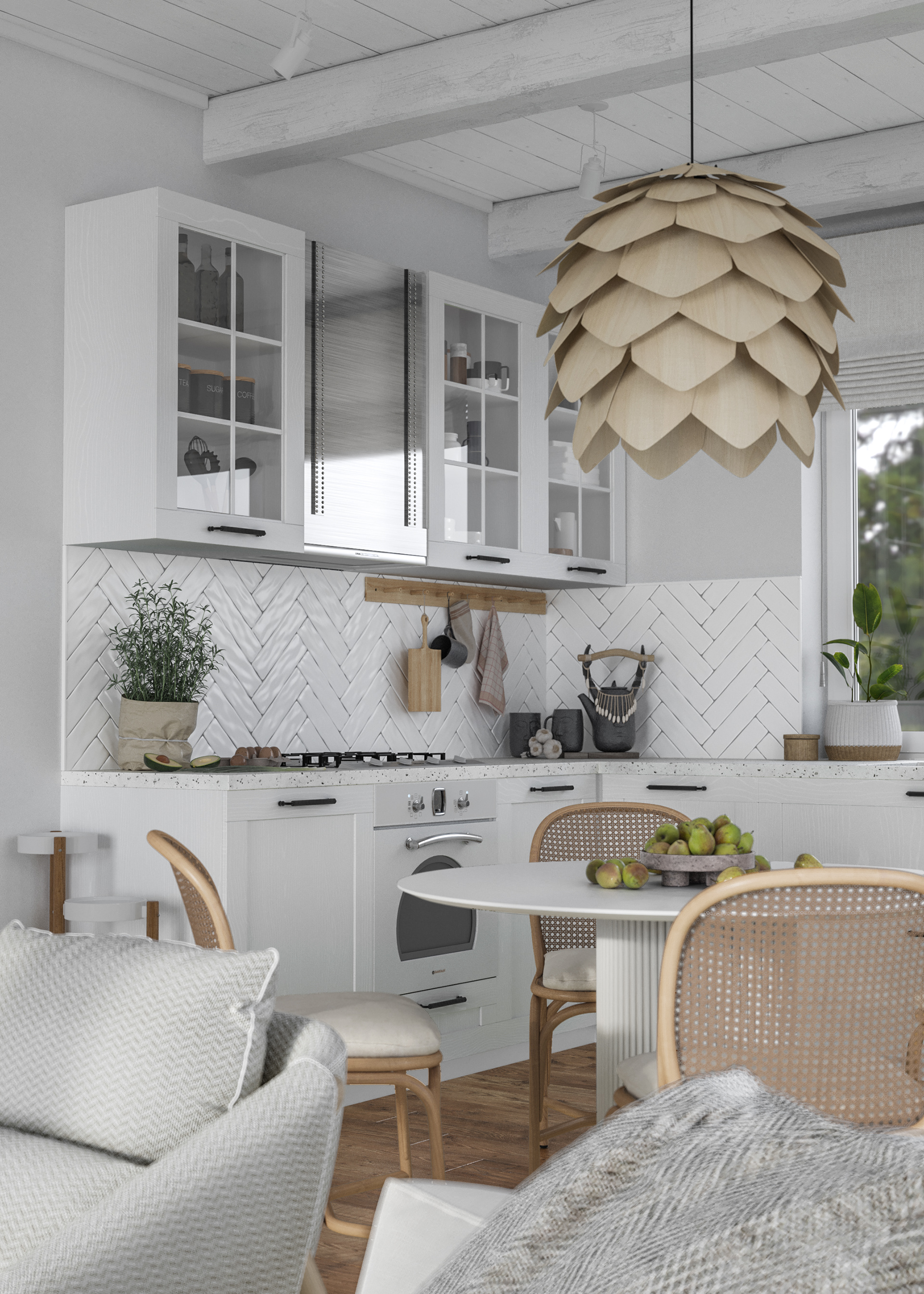 Guryevskaya Sloboda 村 3 号住宅室内设计丨Sergey Kachalov-8