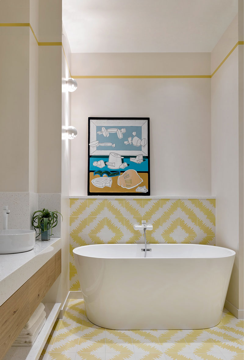 莫斯科现代薄荷绿公寓-9