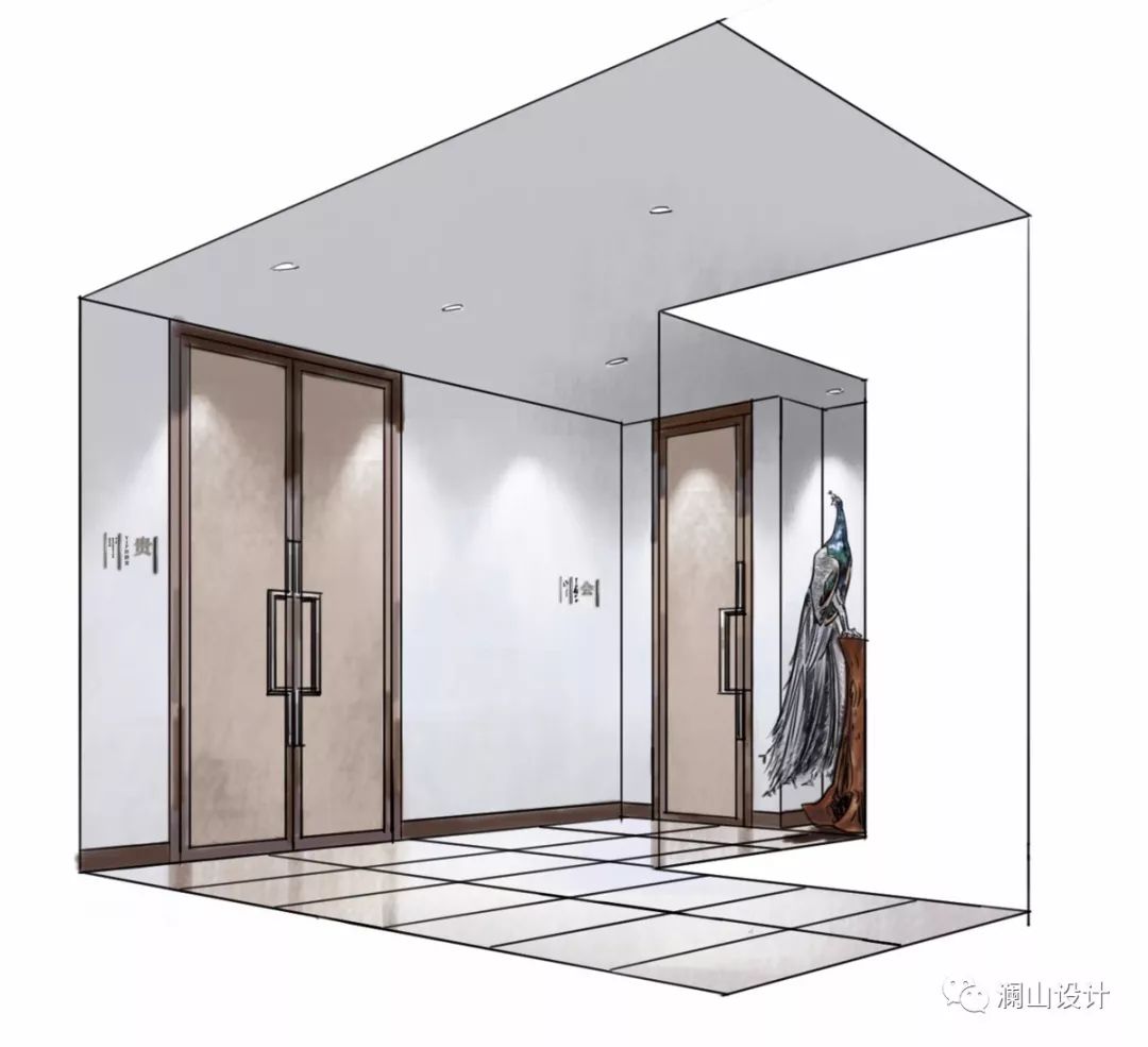 澜山设计 | 泉会所,古雅大方的中式空间-35