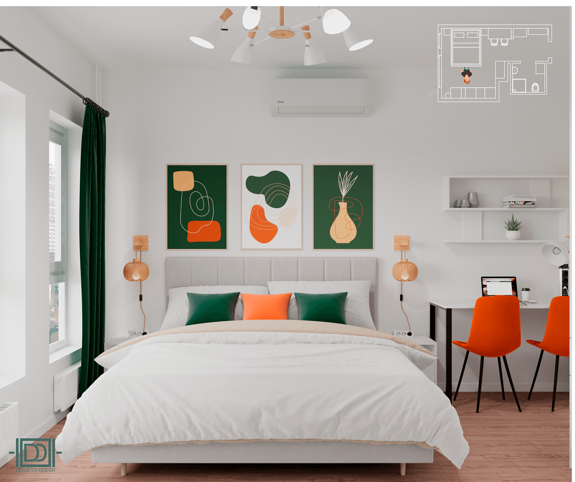 Студия во Внуково公寓短租装修项目-21