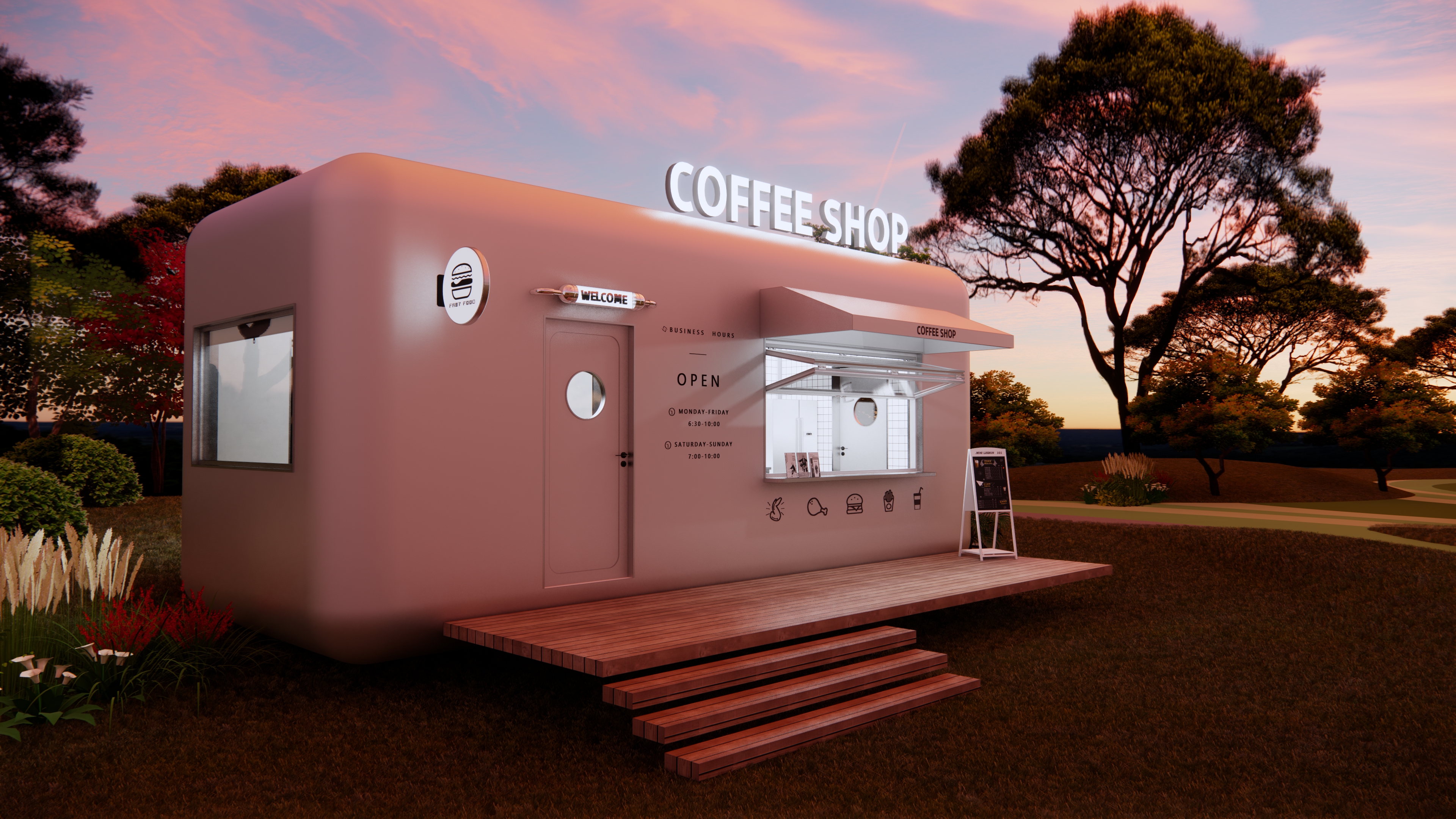 装配式建筑 | 商业售卖车建筑外观&室内设计-6