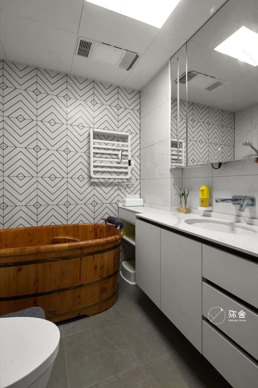 弥舍|老小区160平不规则户型爆改后焕然一新!-78