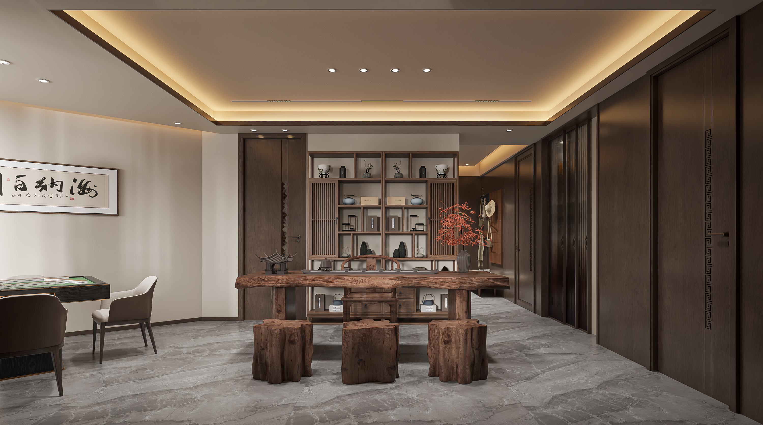新中式高端会所—择木创建新晨效果图-0