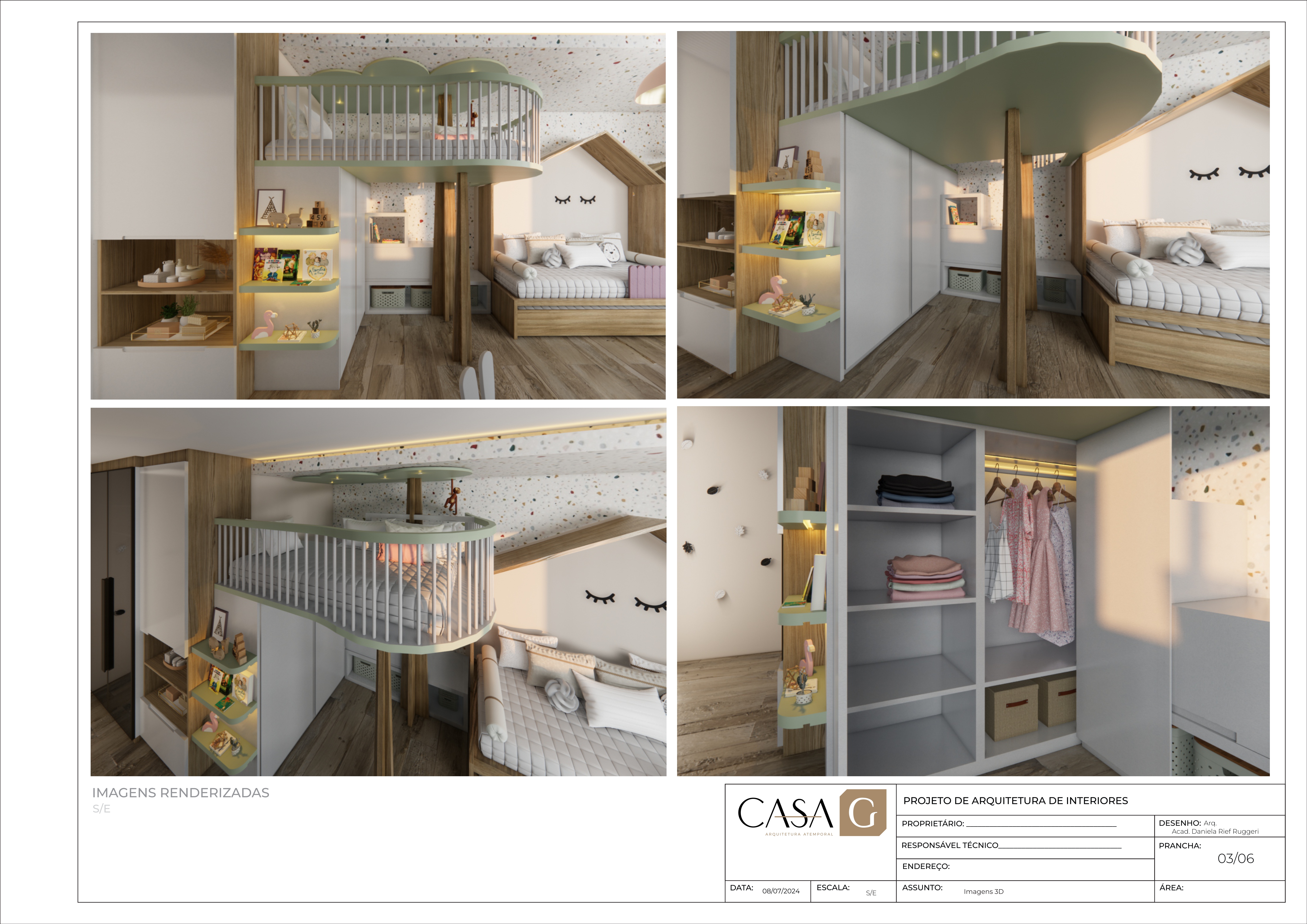 Detalhamento de Marcenaria - Quarto Infantil-2