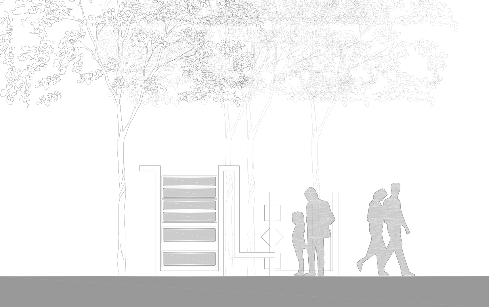 “Ribbon”临时装置丨美国纽约丨The Urban Conga 与 Hive Public Space-41