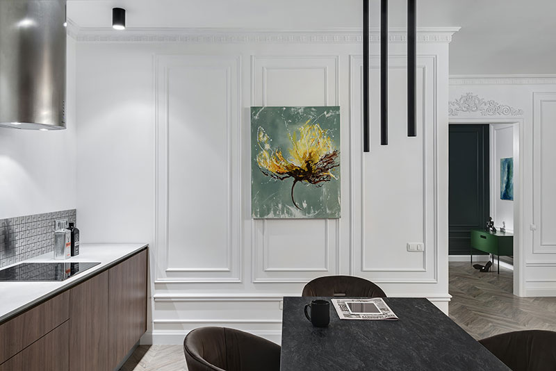 乌克兰时尚租赁住宅，隐藏式床设计独特-18