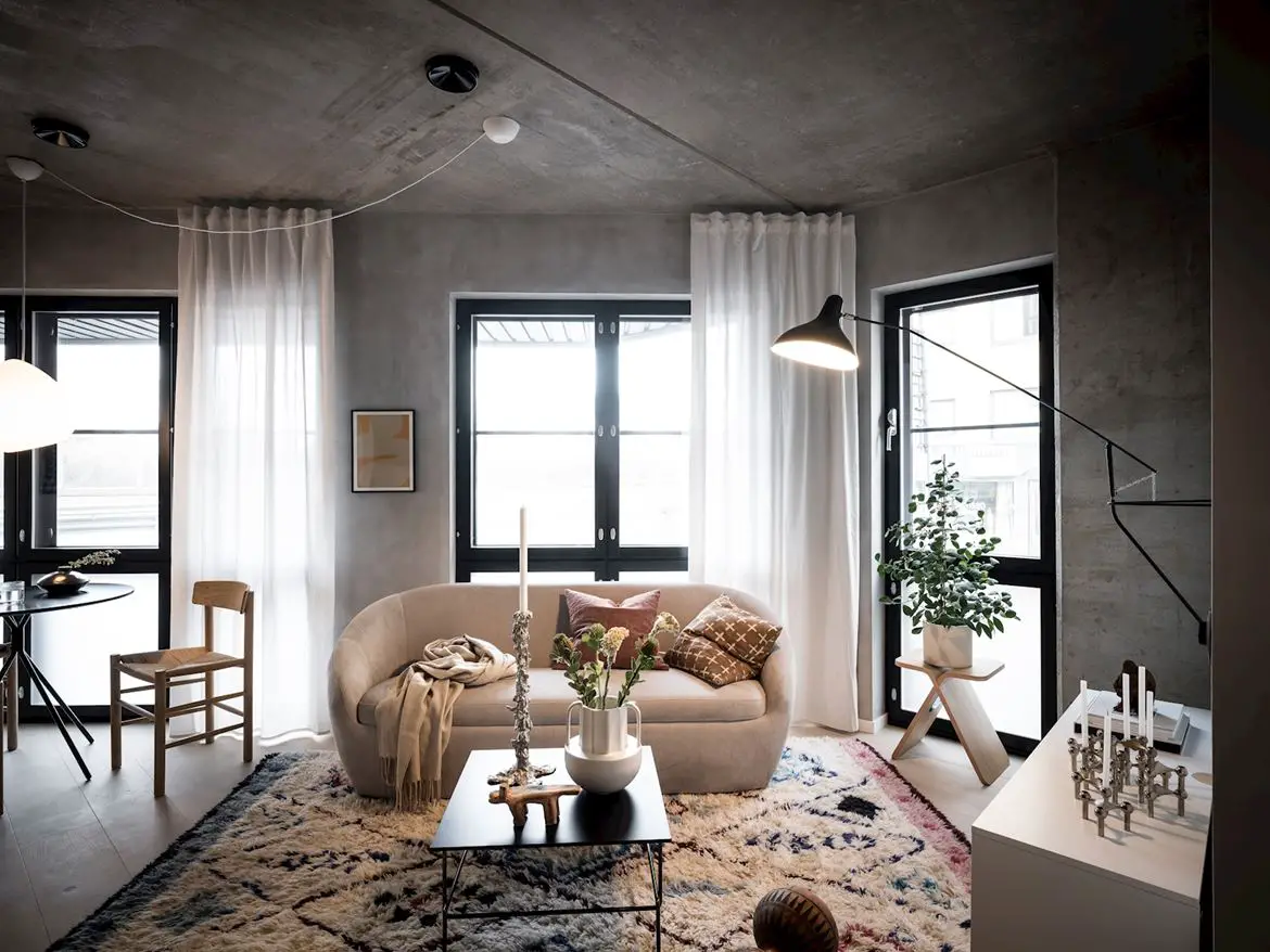 38 平米瑞典工业风迷你阁楼 | 黑暗设计之美-8