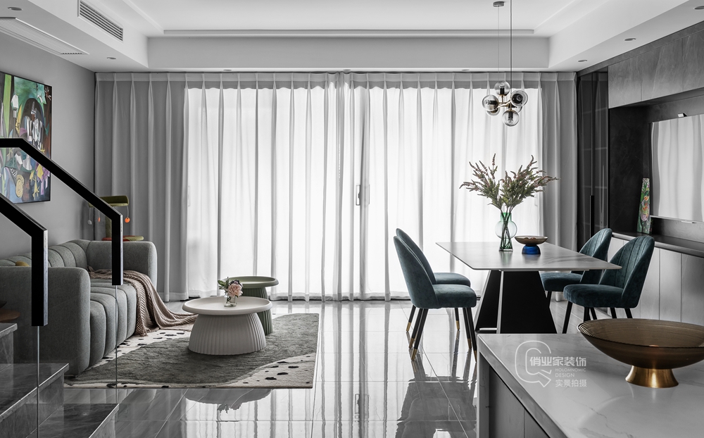 花溪半岛现代艺术风格装修案例丨中国重庆丨重庆俏业家装饰-46