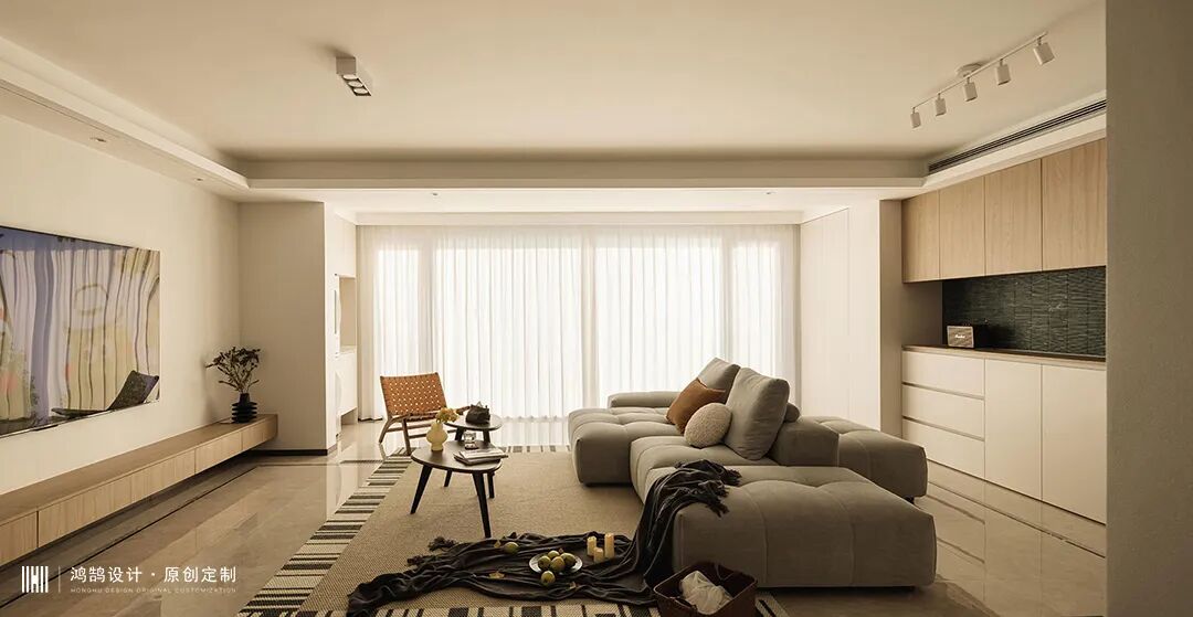 140㎡精装改造|人文原木风，改善型住宅省钱又省力-10