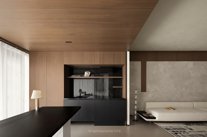 黑咖系 广东·汕头160m²住宅设计丨中国汕头丨伊诺设计Y.N Design-23