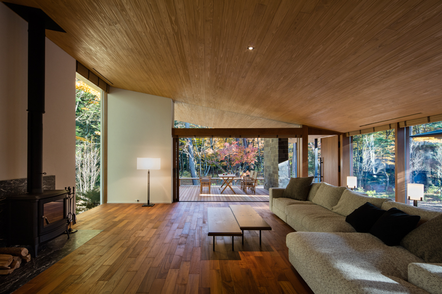 軽井沢A邸（Karuizawa House A）丨日本长野丨坂仓建筑研究所（Sakakura Associates）-12