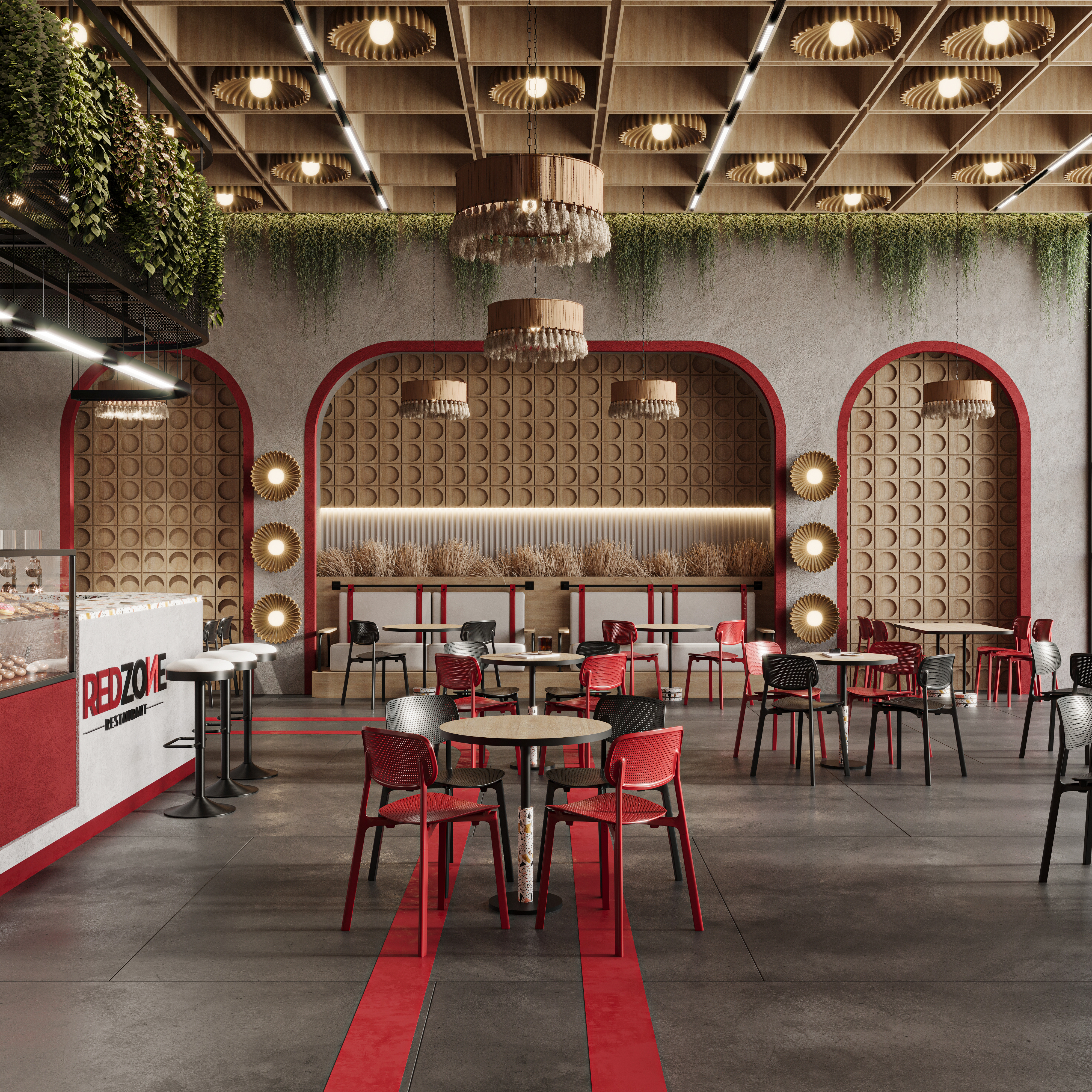 REDzone Cafe Design 咖啡店-2