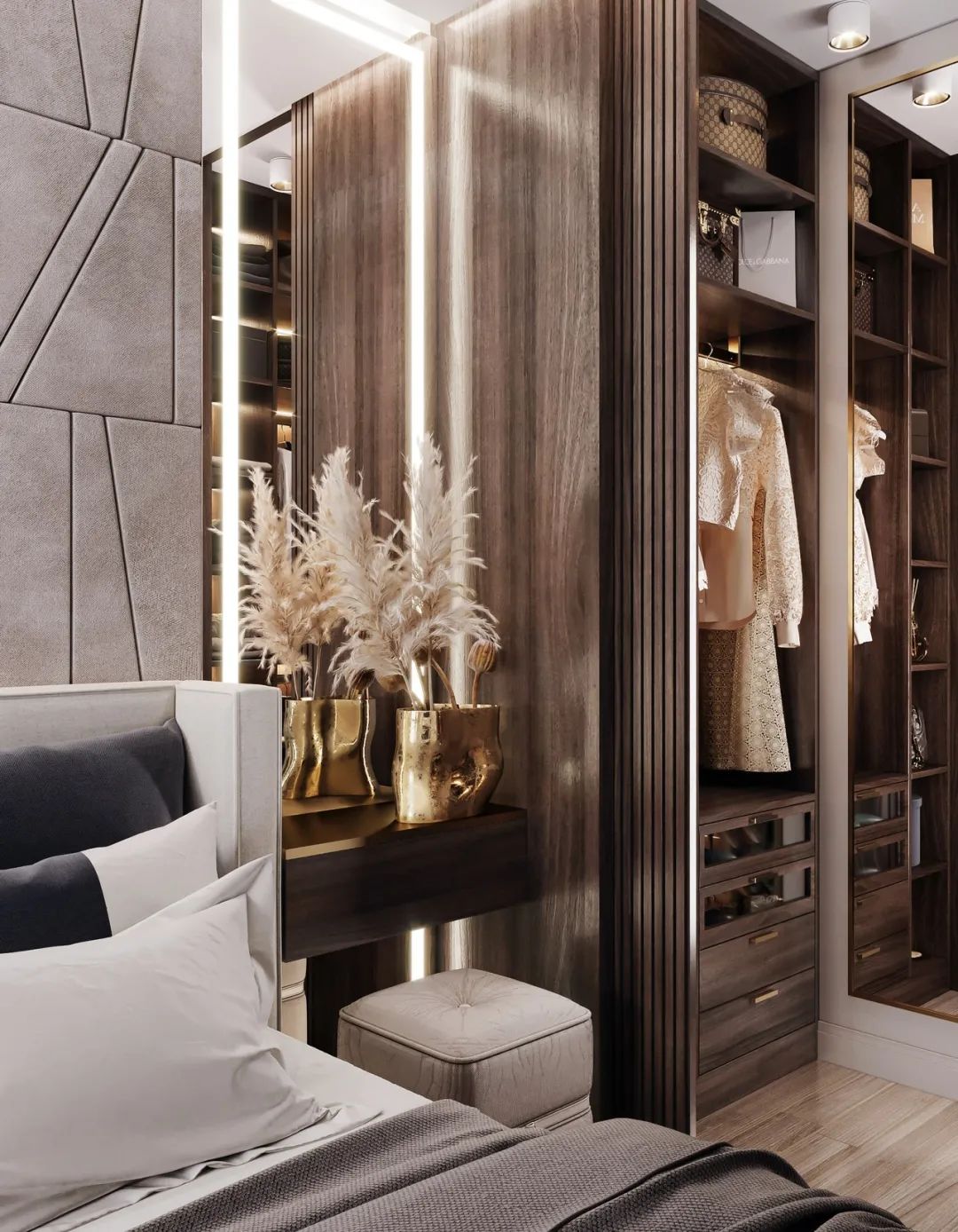 87㎡黄铜轻奢时尚家居丨Artis Interiors-31