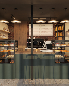 small coffee shop design