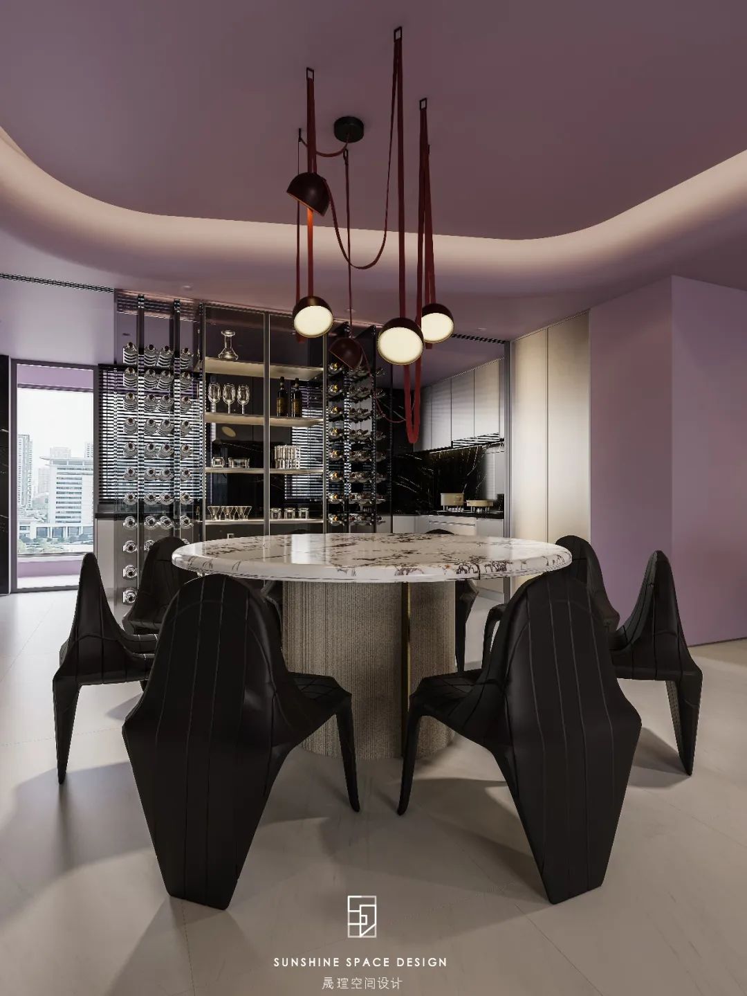 武汉江南岸紫色浪漫空间设计丨中国武汉丨晟瑄空间设计-15