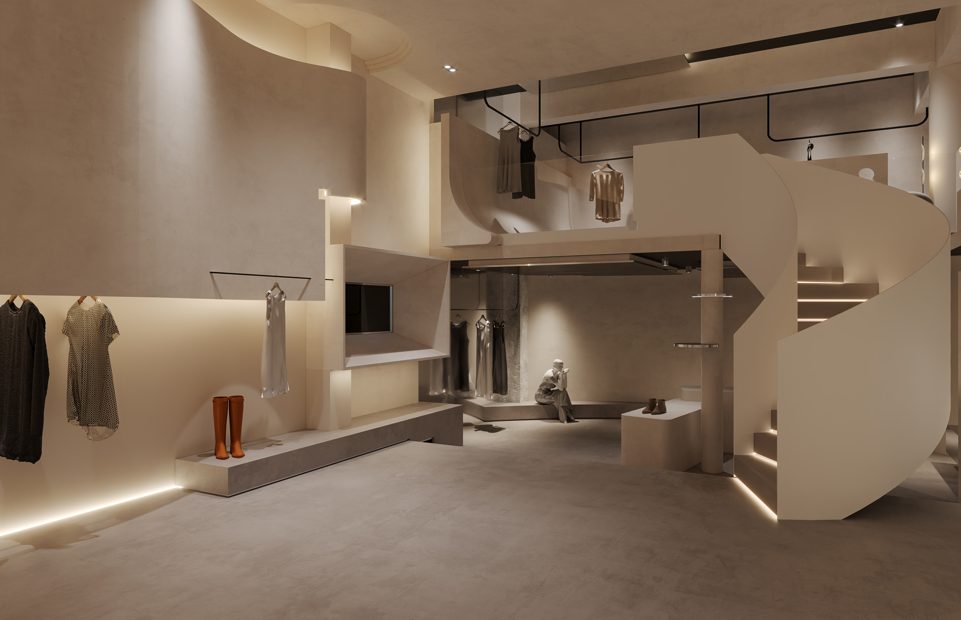 涩谷女装店设计丨唯·设计-9
