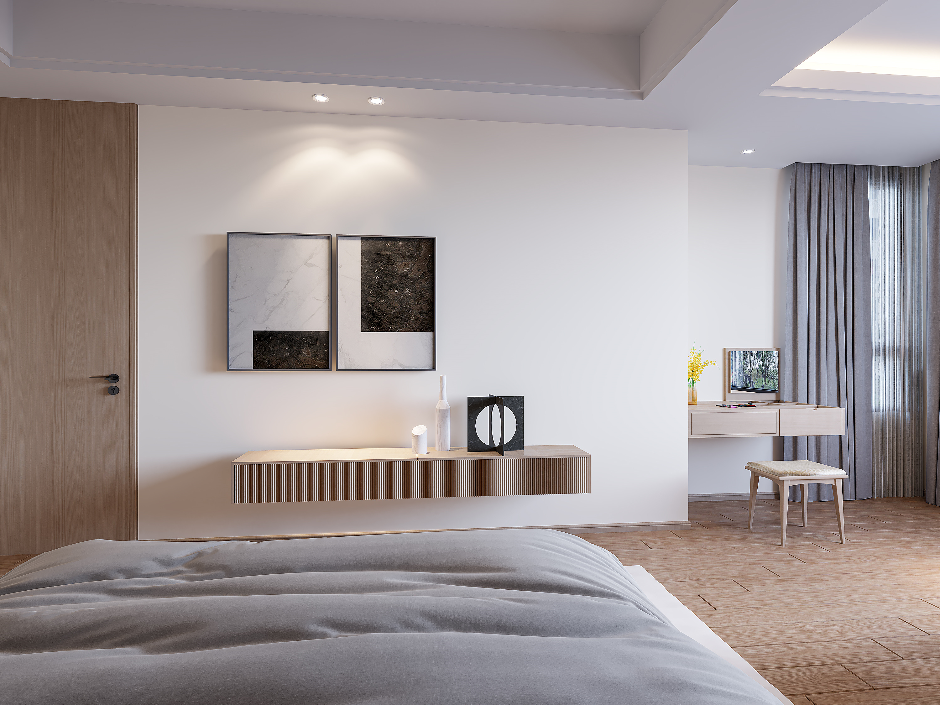 极简主义舒适住宅丨星夜设计表现-1