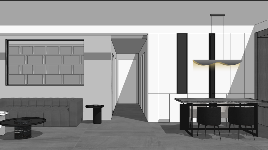 三十度灰，线条叠绘的高级空间 | 皋邸设计-30