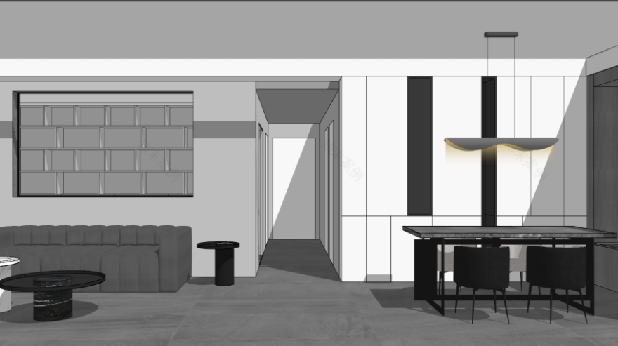 三十度灰,线条叠绘的高级空间 | 皋邸设计-30