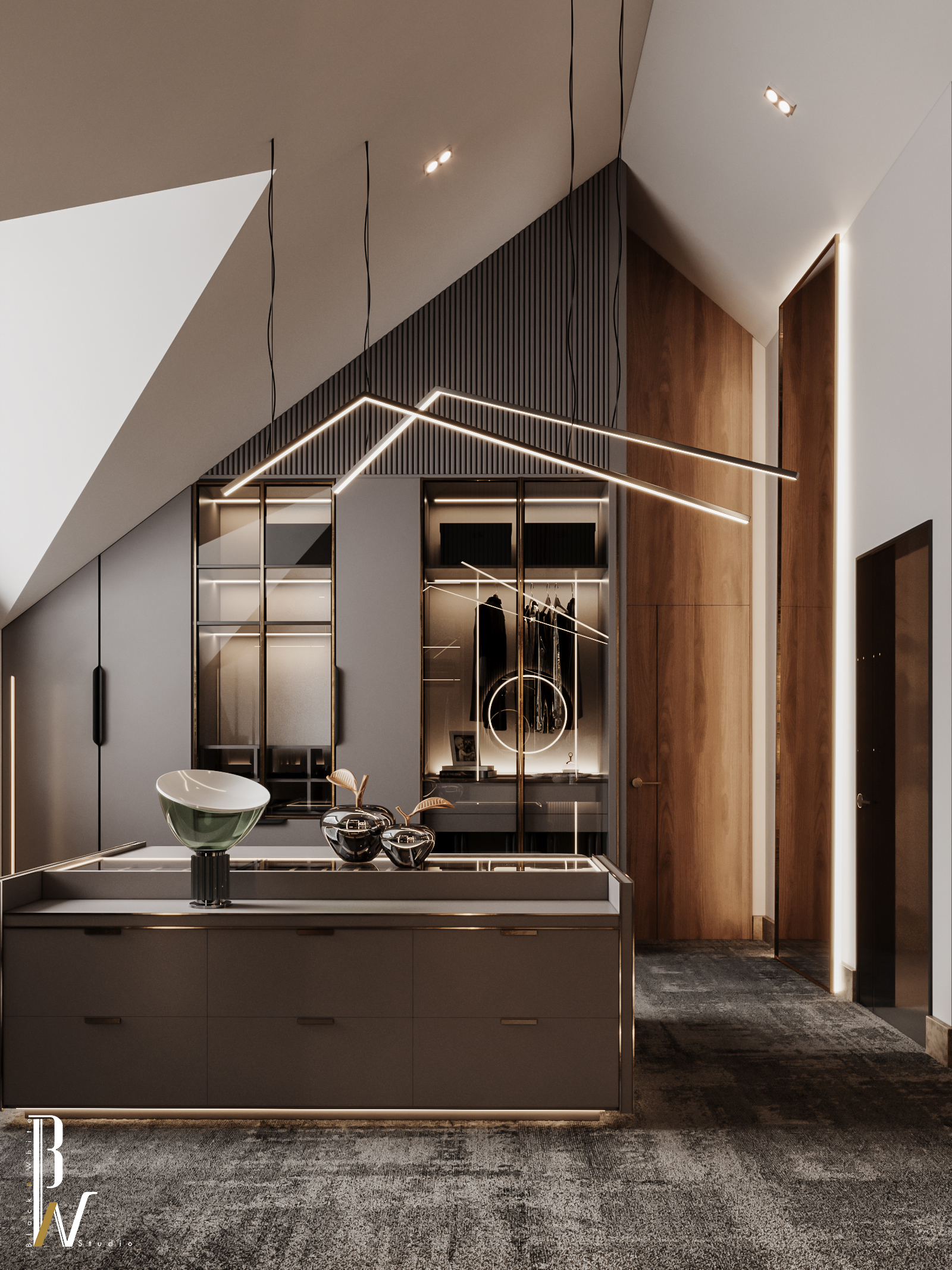 Dressing Room 室内设计丨英国丨Black N White-15