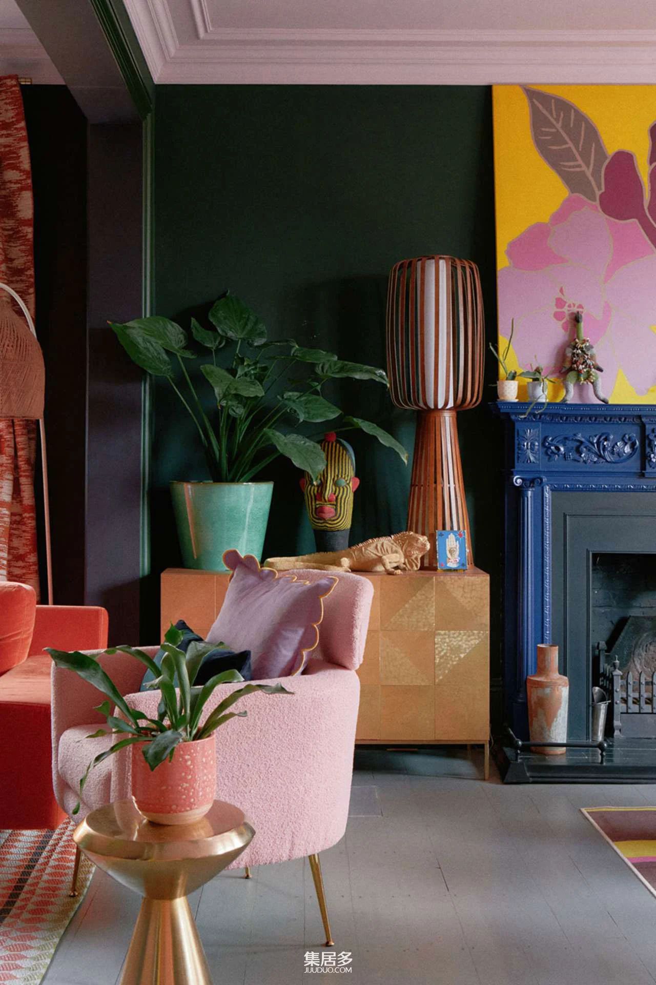 伦敦大胆色彩住宅丨英国伦敦-8