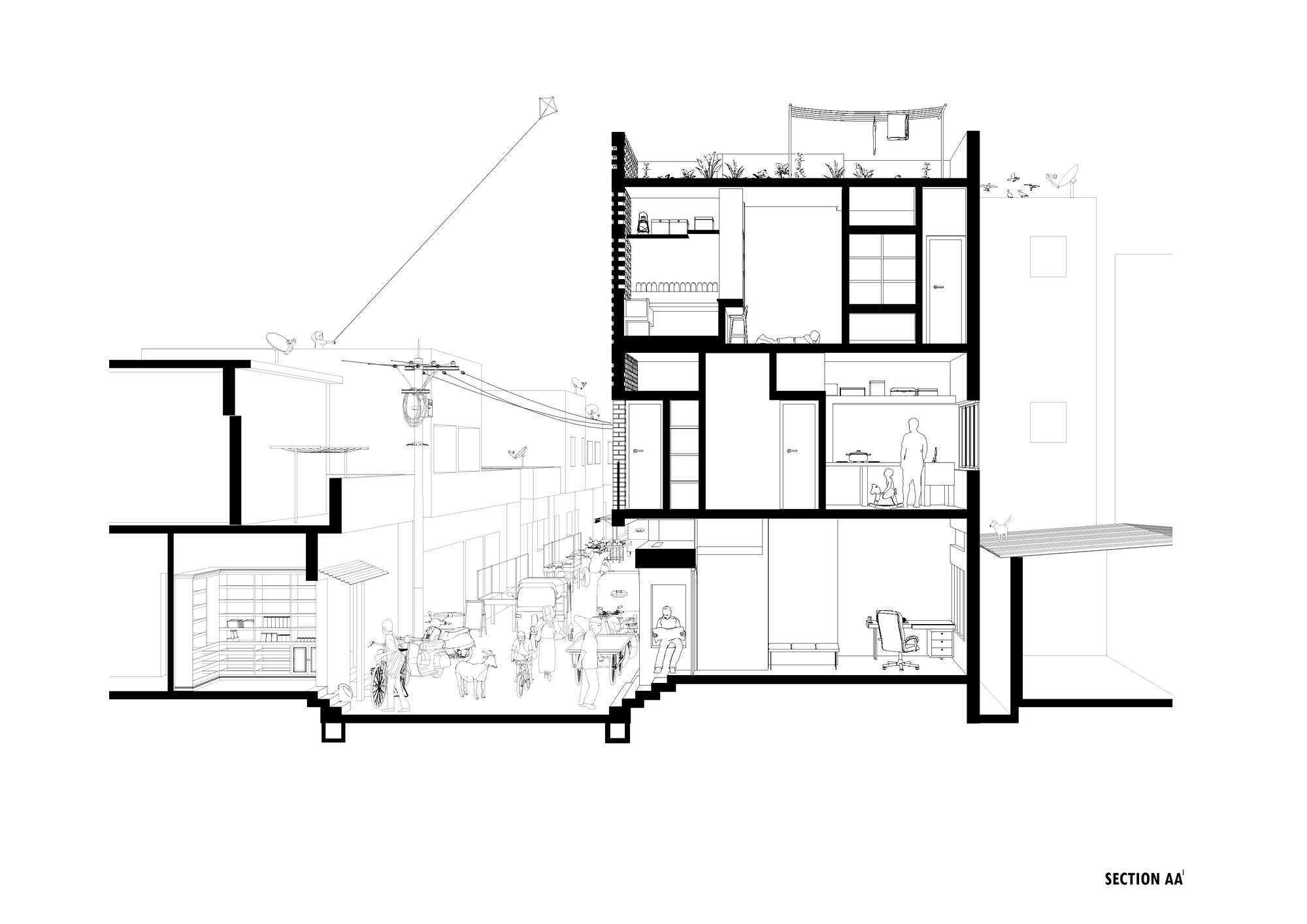 300 平方英尺住宅丨印度丨HnP Architects-10