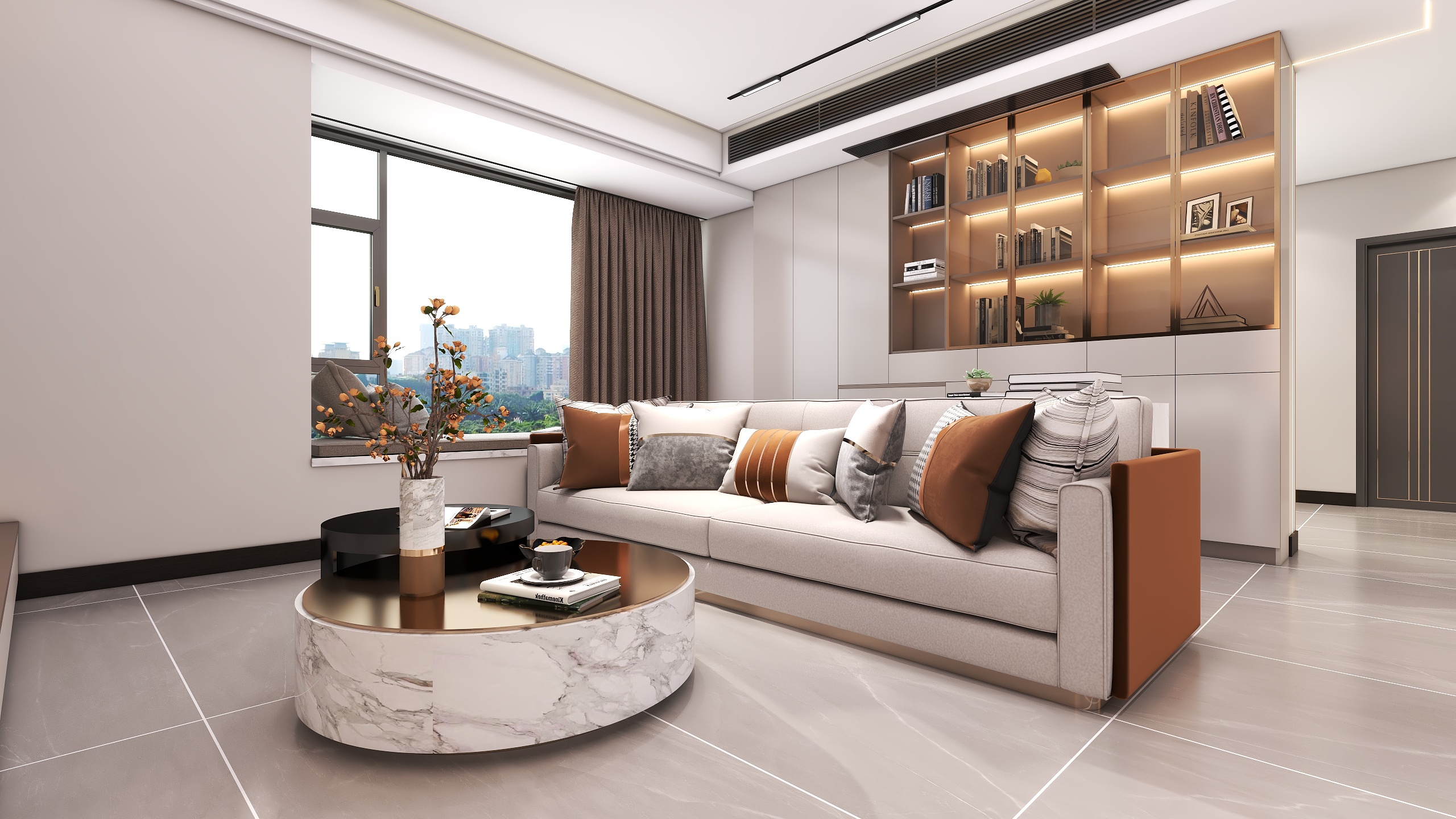 四川成都望江水岸（161平方意式轻奢四居室）-6