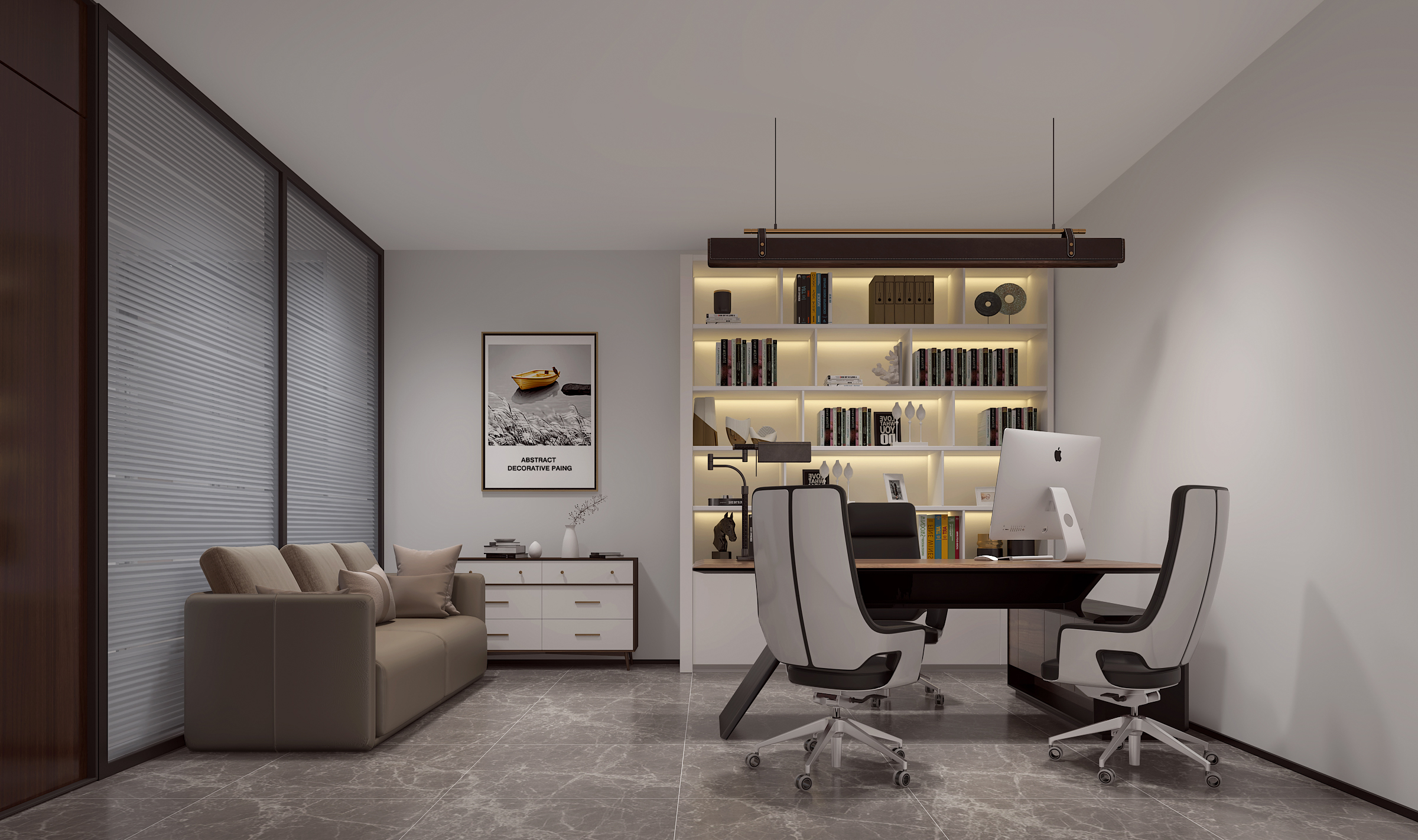 坤达江山筑物业办公室装修设计丨中国丨腾升建筑装饰股份有限公司-2