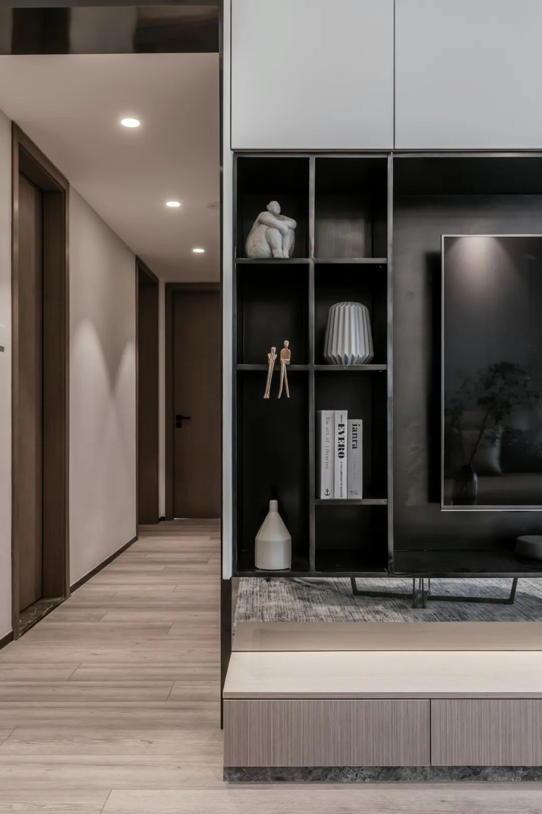 89㎡现代简约四室,境相设计打造黑白时尚空间-44