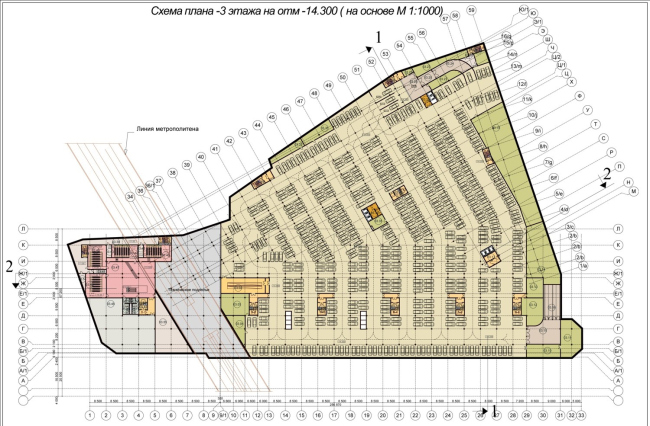 莫斯科巴维列茨卡亚广场地下购物中心及广场美化项目丨俄罗斯莫斯科丨“莫斯科项目2”研究所,Buromoscow公司-24